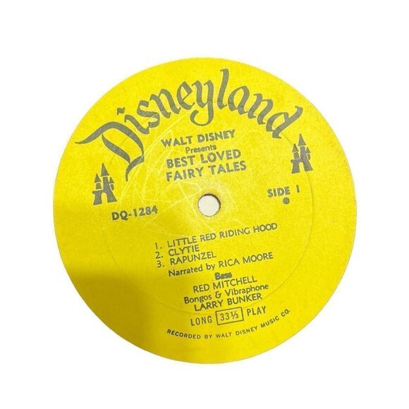 VINTAGE RARE WALT DISNEY LITTLE RED RIDING HOOD & OTHER FAIRY TALES LP - Picture 9 of 9